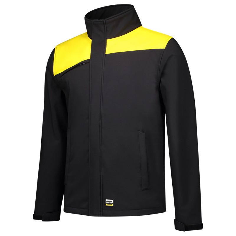 TRICORP 402021 Softshell Bicolor Naden black-yellow