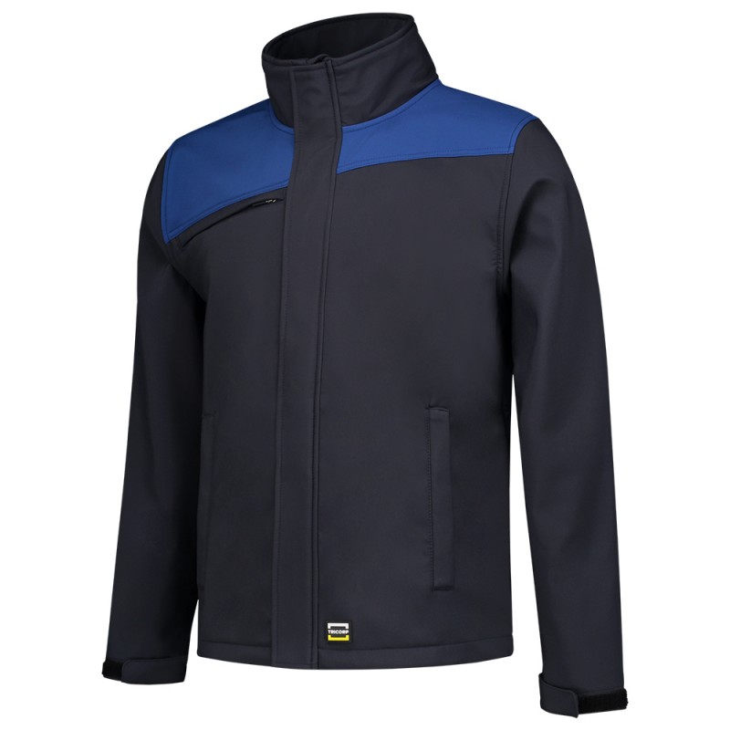 TRICORP 402021 Softshell Bicolor Naden navy-royalblue