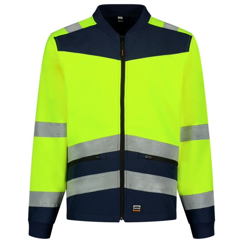 TRICORP 403021 Softshell High Vis Bicolor fluor geel/ink