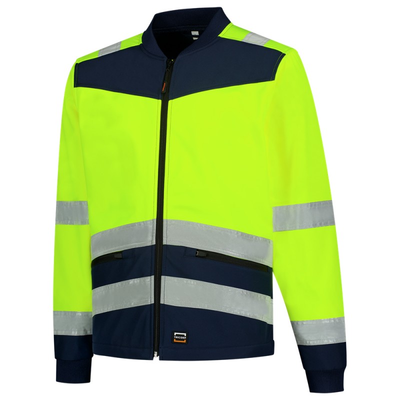 TRICORP 403021 Softshell High Vis Bicolor fluor geel/ink