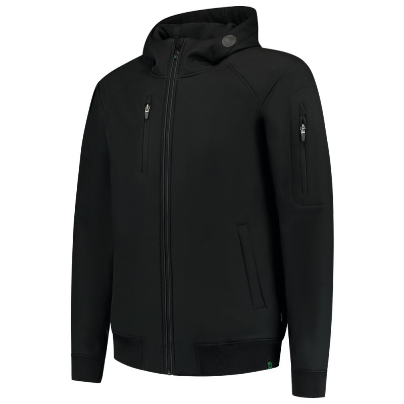 TRICORP 402704 Softshell Bomber Capuchon RE2050 zwart TRICORP 402704 Softshell Bomber Capuchon RE2050 zwart