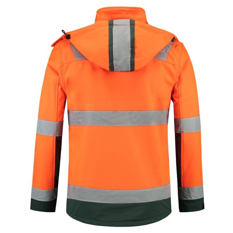 TRICORP 403007/TSE3001 Softshell ISO20471 Bicolor fluor orange-green