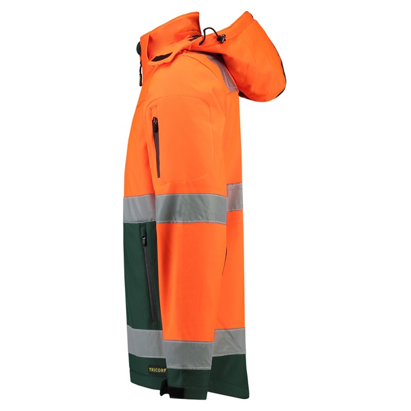 TRICORP 403007/TSE3001 Softshell ISO20471 Bicolor fluor orange-green