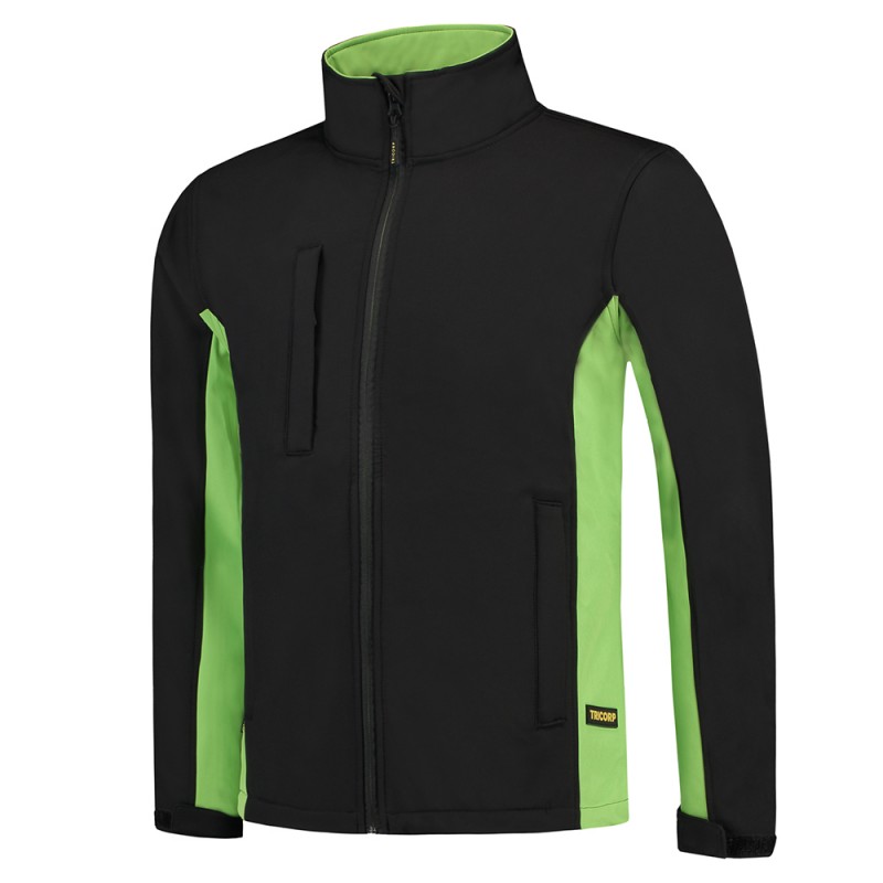 TRICORP 402002/TJ2000 Softshell Bicolor black-lime