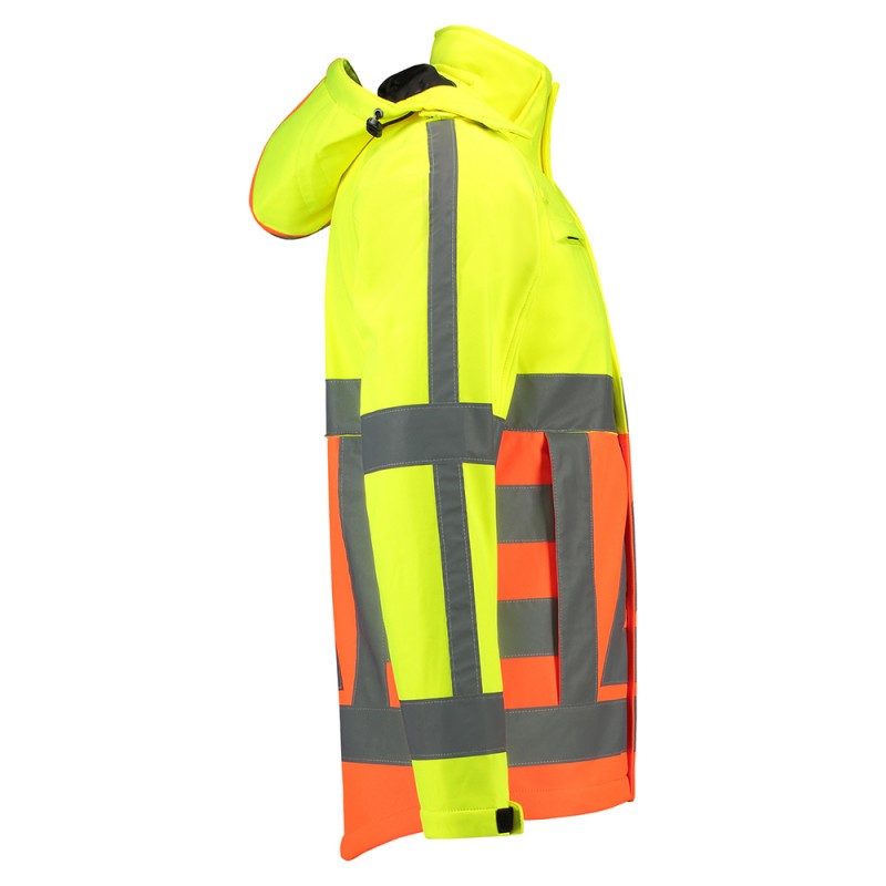 TRICORP 403002/SOFTSHELL-VR Softshell Verkeersregelaar fluor orange-yellow