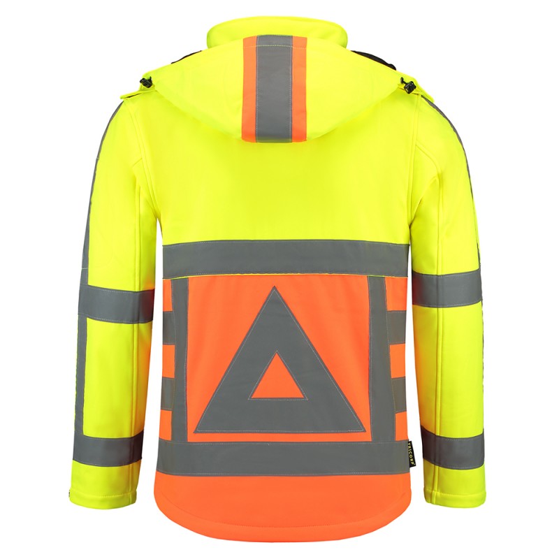 TRICORP 403002/SOFTSHELL-VR Softshell Verkeersregelaar fluor orange-yellow