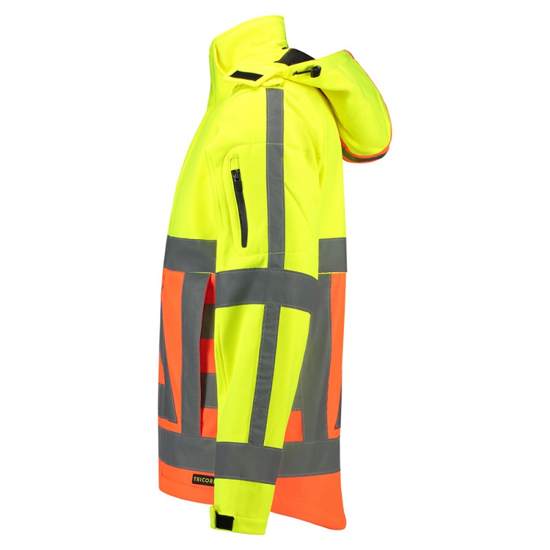 TRICORP 403002/SOFTSHELL-VR Softshell Verkeersregelaar fluor orange-yellow