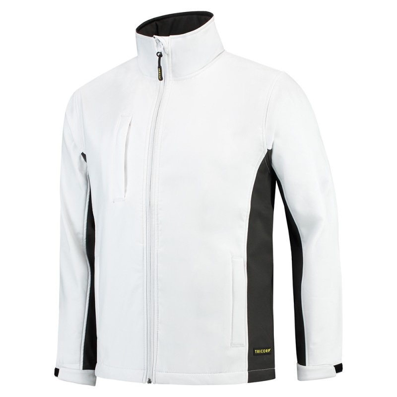 TRICORP 402002/TJ2000 Softshell Bicolor white-darkgrey