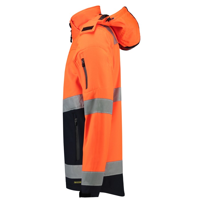 TRICORP 403007/TSE3001 Softshell ISO20471 Bicolor fluor orange-navy