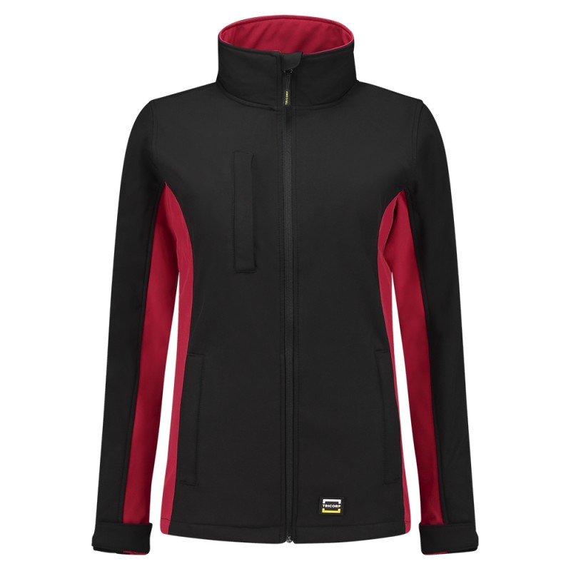 TRICORP 402008 Softshell Bicolor Dames black-red