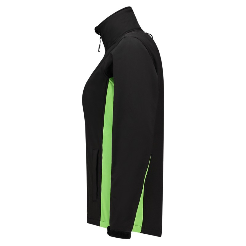 TRICORP 402008 Softshell Bicolor Dames black-lime