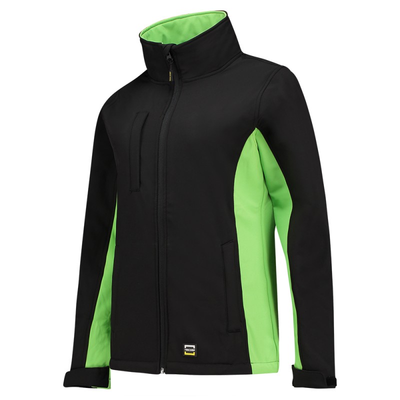 TRICORP 402008 Softshell Bicolor Dames black-lime TRICORP 402008 Softshell Bicolor Dames black-lime