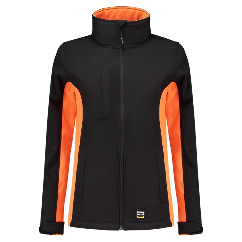 TRICORP 402008 Softshell Bicolor Dames black-orange