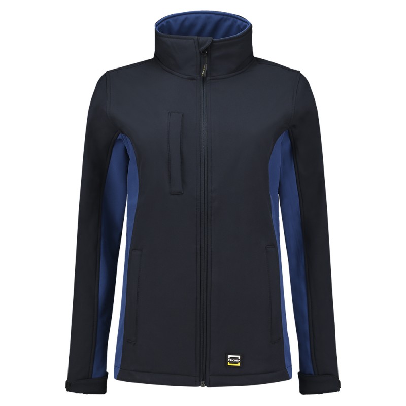 TRICORP 402008 Softshell Bicolor Dames navy-royalblue