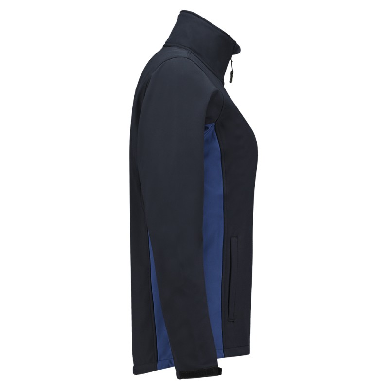 TRICORP 402008 Softshell Bicolor Dames navy-royalblue