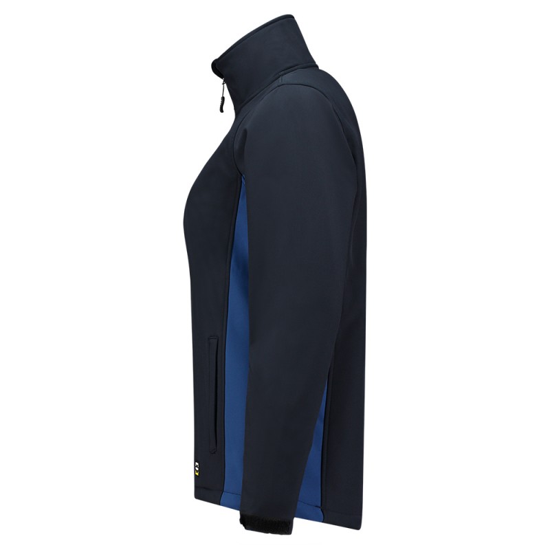 TRICORP 402008 Softshell Bicolor Dames navy-royalblue