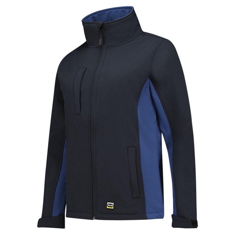 TRICORP 402008 Softshell Bicolor Dames navy-royalblue
