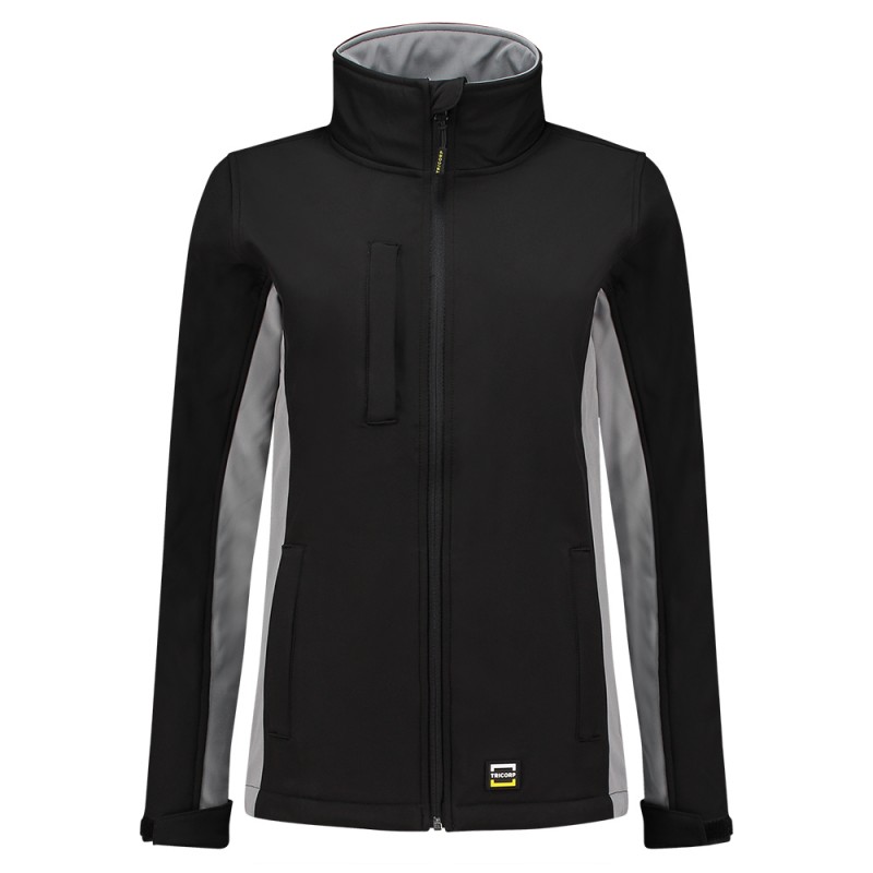 TRICORP 402008 Softshell Bicolor Dames black-grey