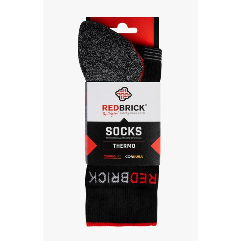 REDBRICK Thermo sokken grijs/zwart