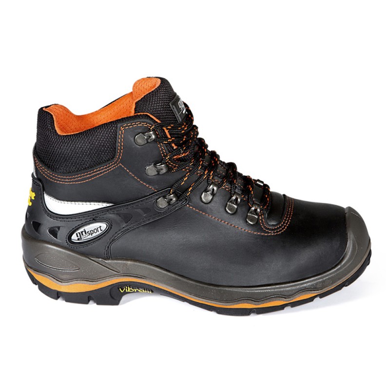 GRISPORT Veiligheidsschoen 72003 var30 S3 zwart/oranje hoog