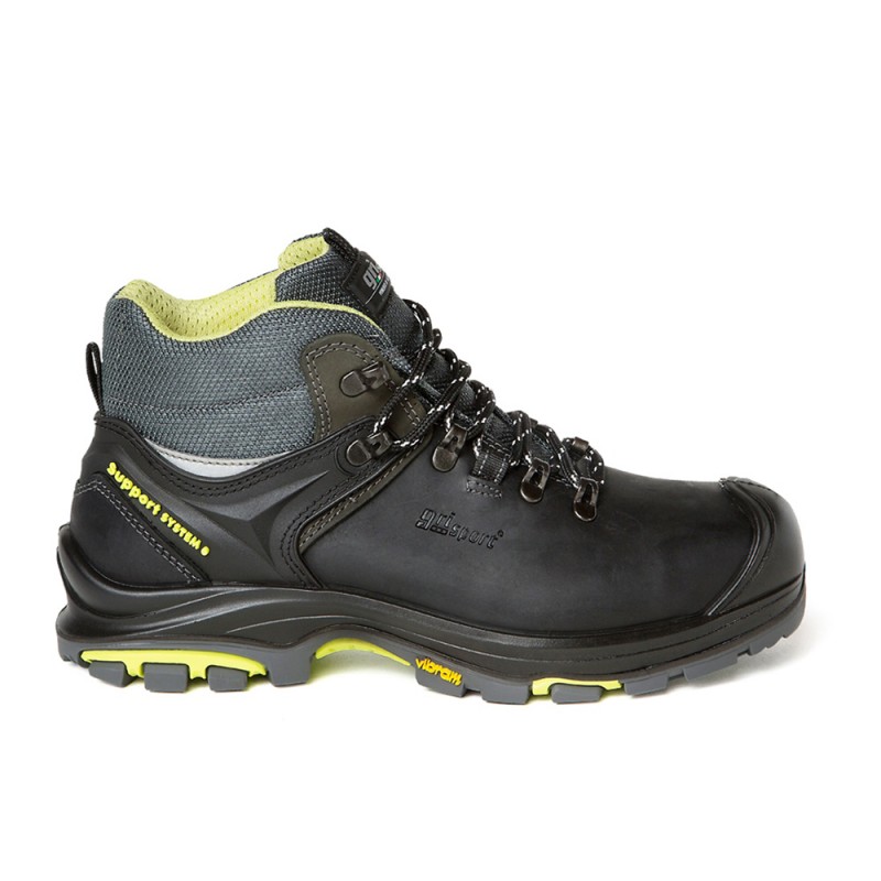 GRISPORT Veiligheidsschoen Tundra var54 S3 zwart/lime hoog