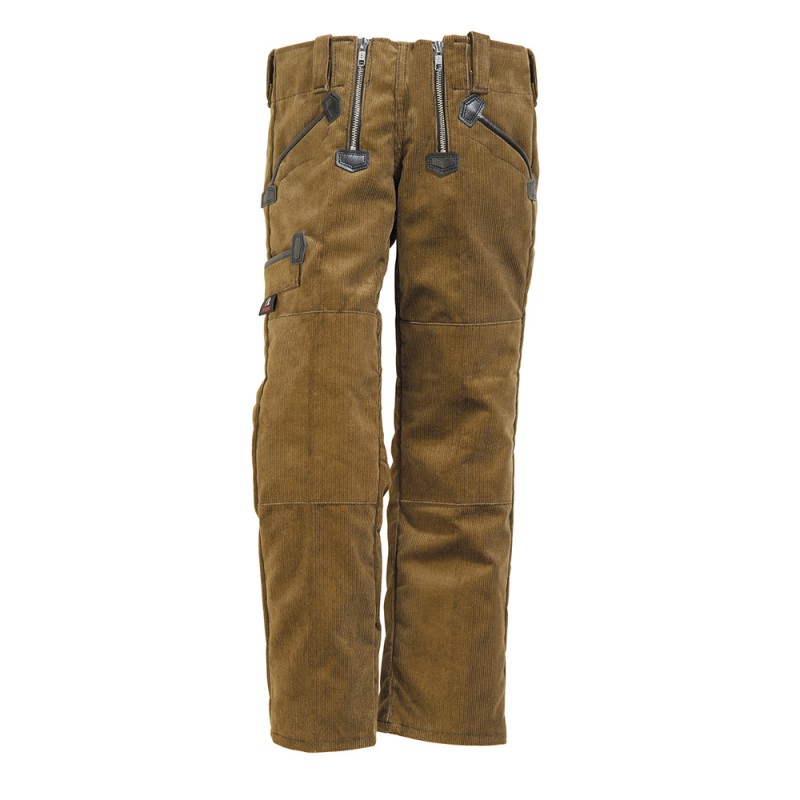 FHB AUGUST Kinder-Zunft-Broek Fijne cord 14 olijf/bruin