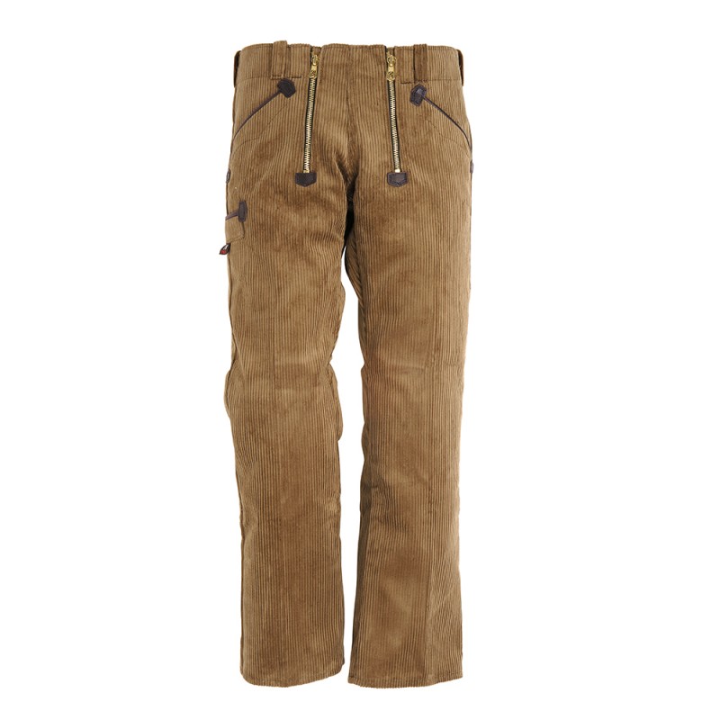 FHB ARTUR Zunft-Broek Trenkercord 14 olijf/bruin