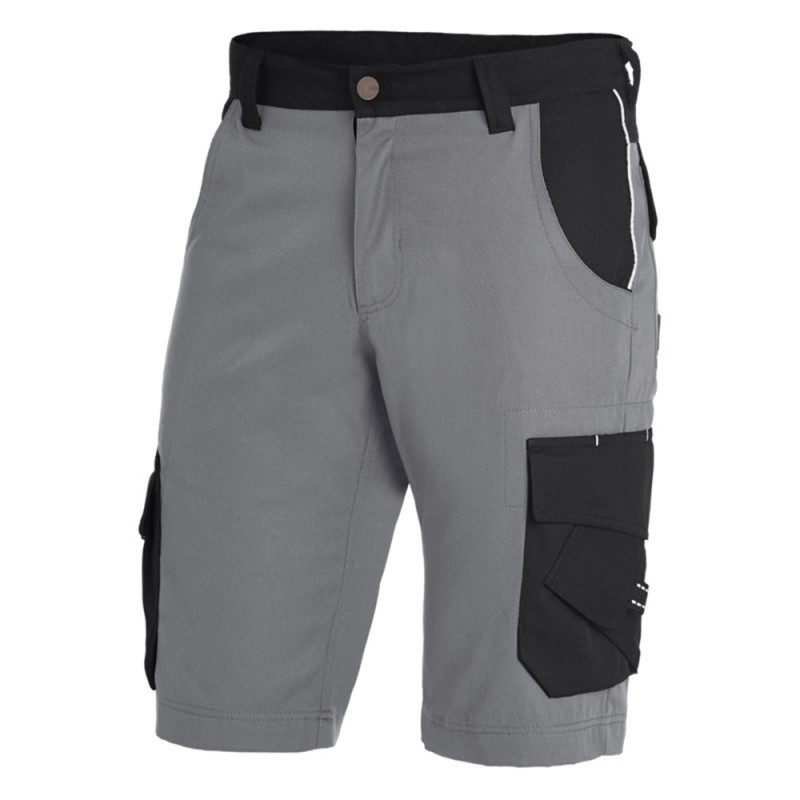 FHB THEO Bermuda Twill 1120 grijs/zwart