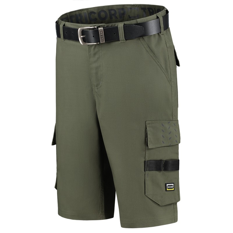 TRICORP 502025 Werkbroek Twill Kort army
