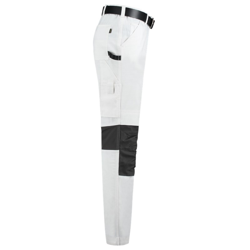 TRICORP 502016 Schildersbroek white-darkgrey