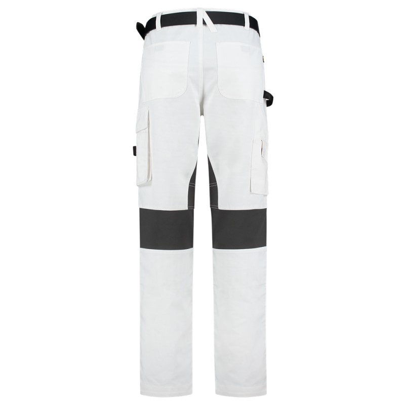 TRICORP 502016 Schildersbroek white-darkgrey