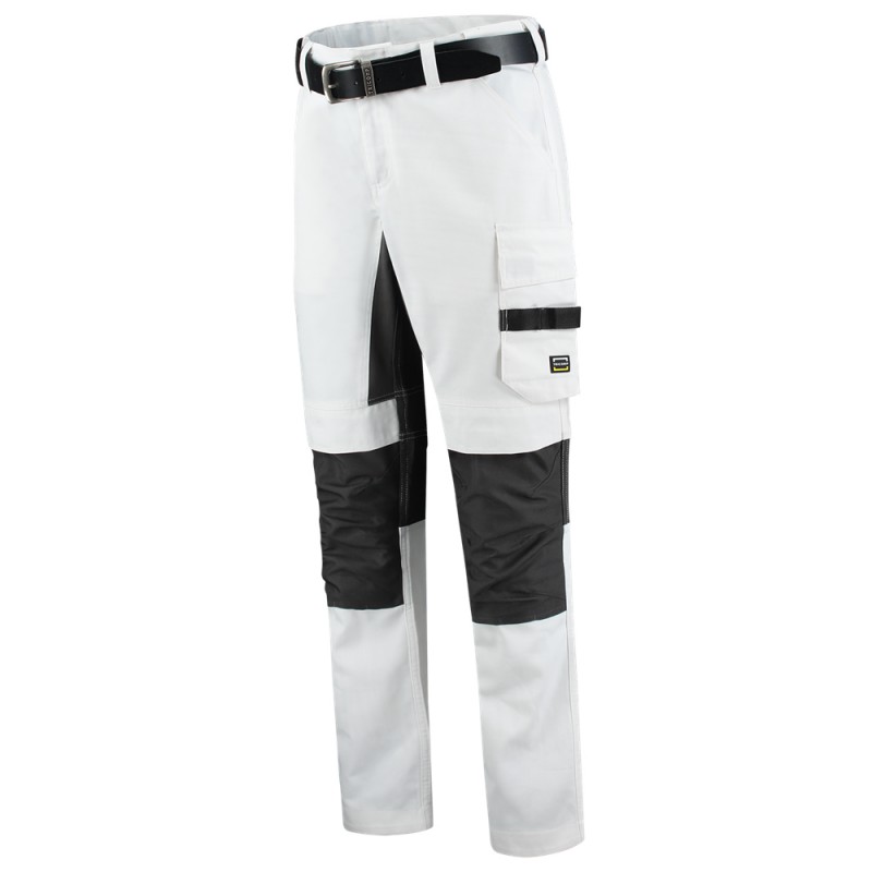 TRICORP 502016 Schildersbroek white-darkgrey