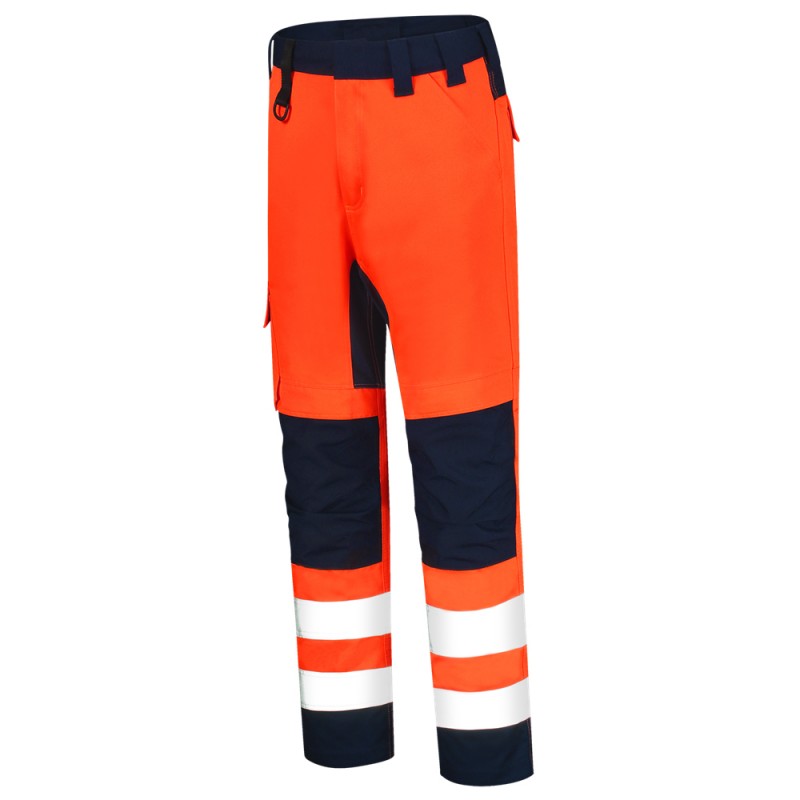 TRICORP 503011 Werkbroek High Vis Bicolor fluor oranje/ink