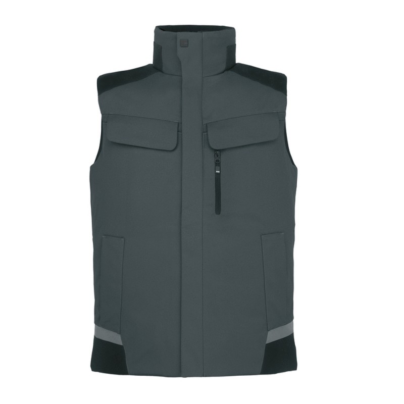 FHB HAUKE Werkvest 1220 antraciet/zwart