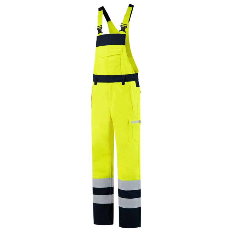 TRICORP 753011 Amerikaanse Overall Multinorm Bicolor fluor geel/ink TRICORP 753011 Amerikaanse Overall Multinorm Bicolor fluor geel/ink