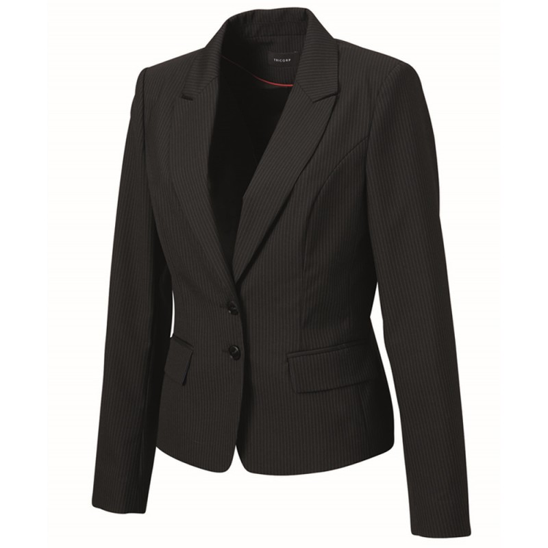 TRICORP 405005 (CLC6000) Colbert Dames zwart-gestreept