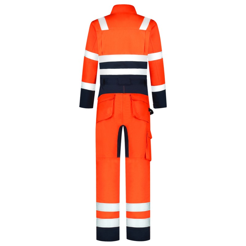 TRICORP 753009 Overall High Vis Bicolor fluor oranje/ink