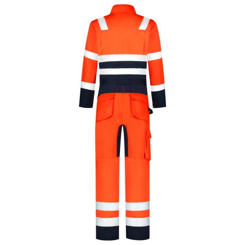TRICORP 753009 Overall High Vis Bicolor fluor oranje/ink