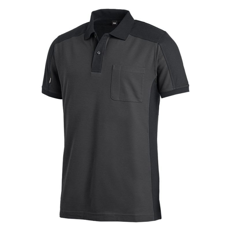 FHB KONRAD Polo-Shirt 1220 antraciet/zwart