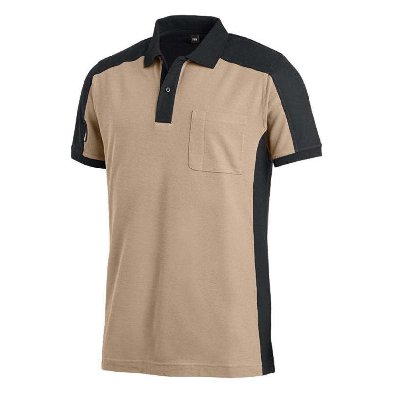 FHB KONRAD Polo-Shirt 1320 beige/zwart