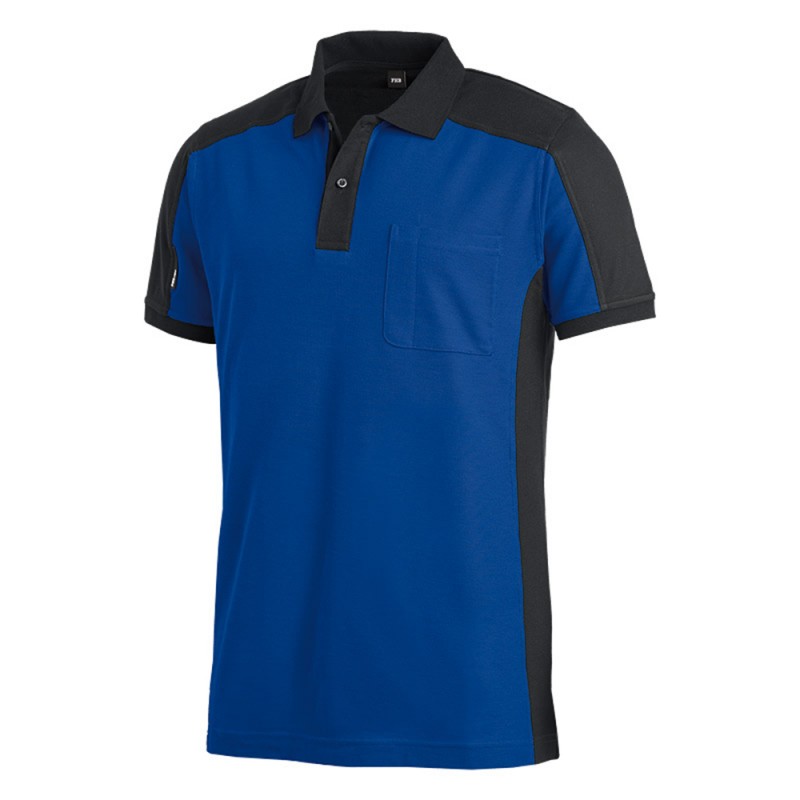 FHB KONRAD Polo-Shirt 3620 korenblauw/zwart