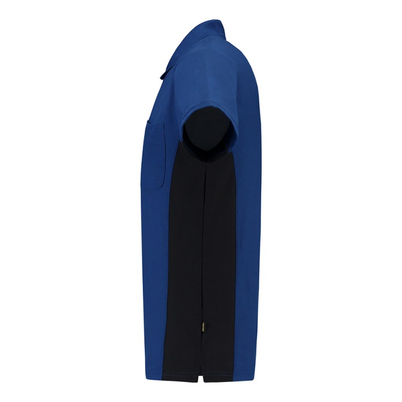 TRICORP 202002/TP2000 Poloshirt Bicolor Borstzak royalblue-navy