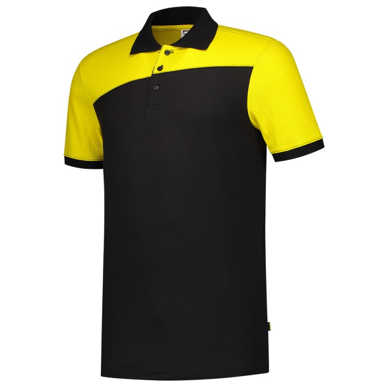 TRICORP 202006 Poloshirt Bicolor Naden black-yellow