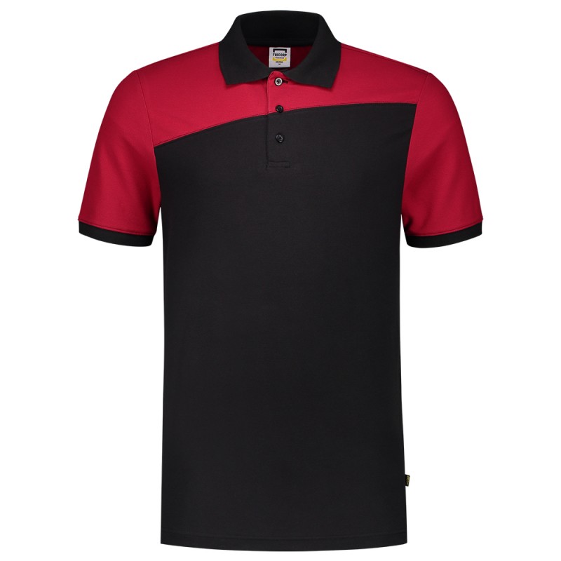 TRICORP 202006 Poloshirt Bicolor Naden black-red