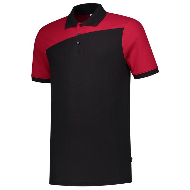 TRICORP 202006 Poloshirt Bicolor Naden black-red