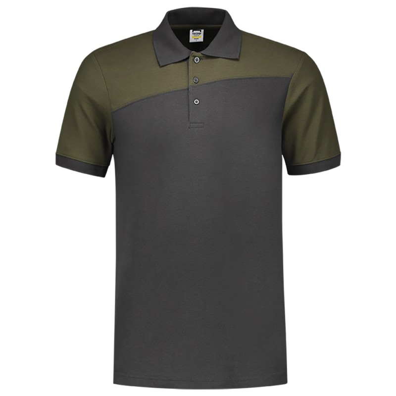 TRICORP 202006 Poloshirt Bicolor Naden darkgrey-army