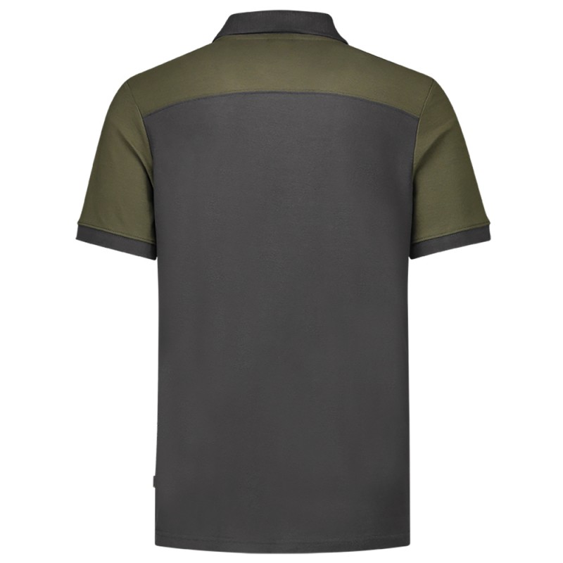TRICORP 202006 Poloshirt Bicolor Naden darkgrey-army