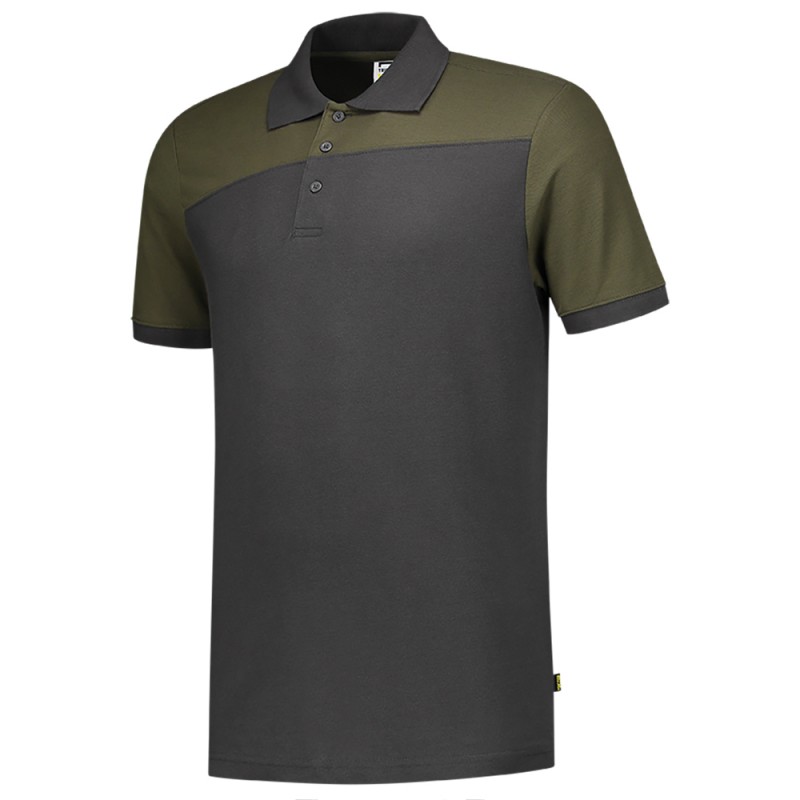 TRICORP 202006 Poloshirt Bicolor Naden darkgrey-army