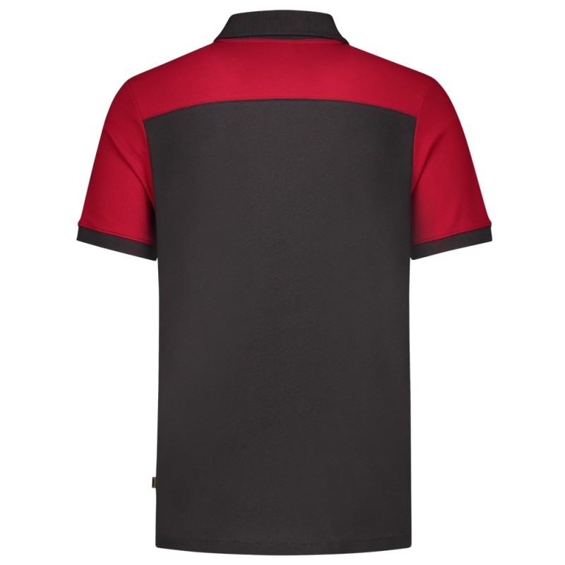 TRICORP 202006 Poloshirt Bicolor Naden darkgrey-red