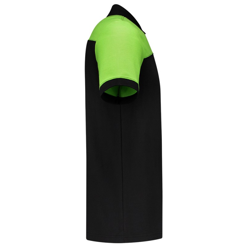 TRICORP 202006 Poloshirt Bicolor Naden black-lime
